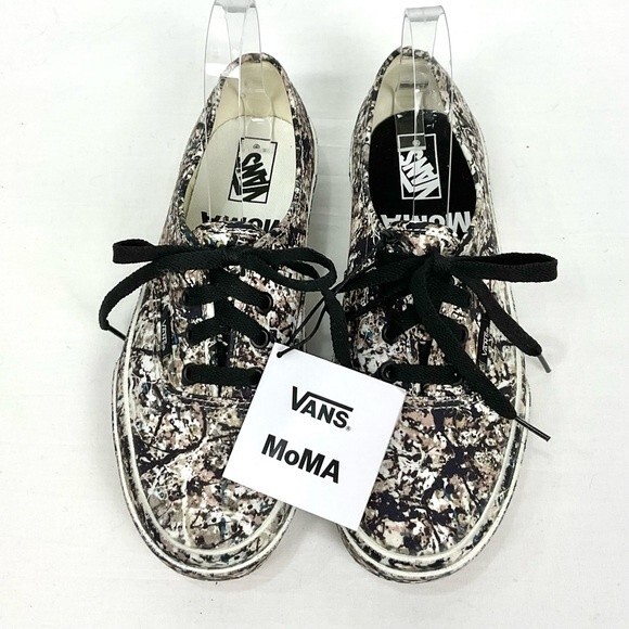 Vans x MoMA Jackson Pollock Sneaker Authentic Canvas Low-Top Sz 7.5 W  6 M New - Picture 1 of 10